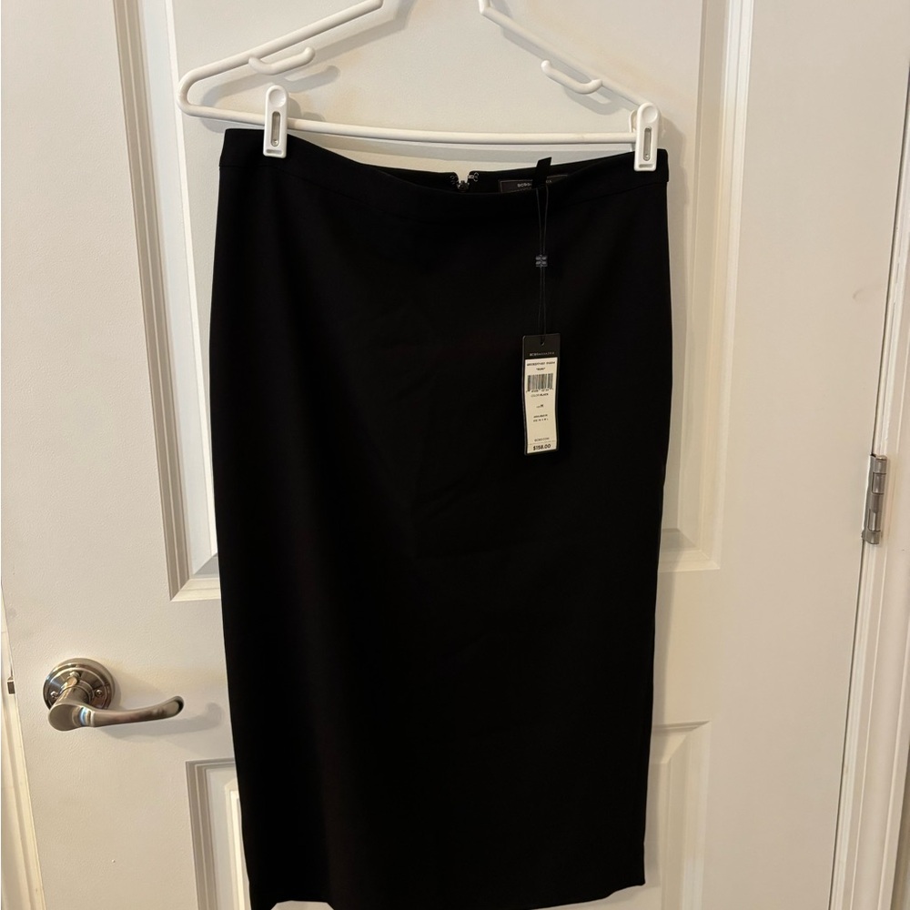 BCBGMaxAzria Black Midi Pencil Skirt for Work